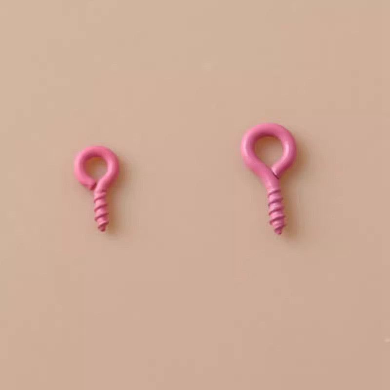 Color-Plated Screw Eye Pins